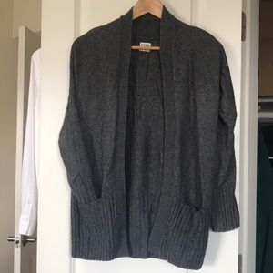 Merino Alpaca cozy charcoal cardigan